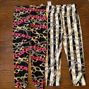 Chain-Print Leggings -